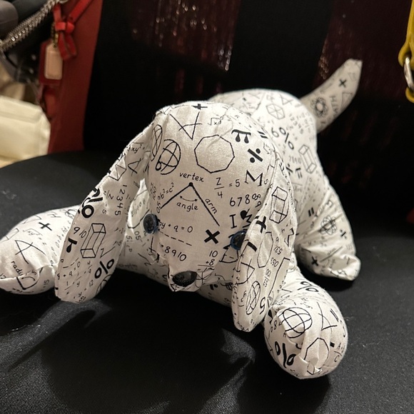 Other - Einstein the Mathematical  Dog Plush Toy - Black and White